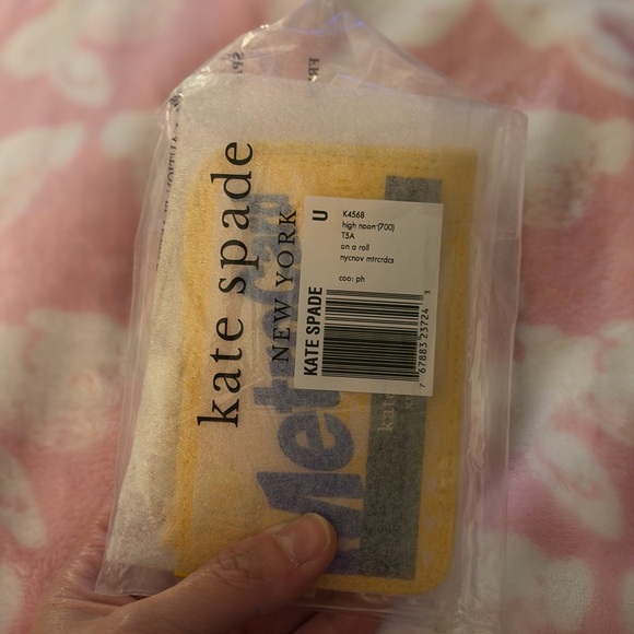 Kate Spade Yellow and Blue MetroCard Pouch - Picture 7 of 12